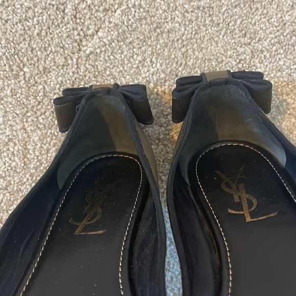 YSL flat shoes , size 7.5 ,in black kaki color - Picture 8 of 16